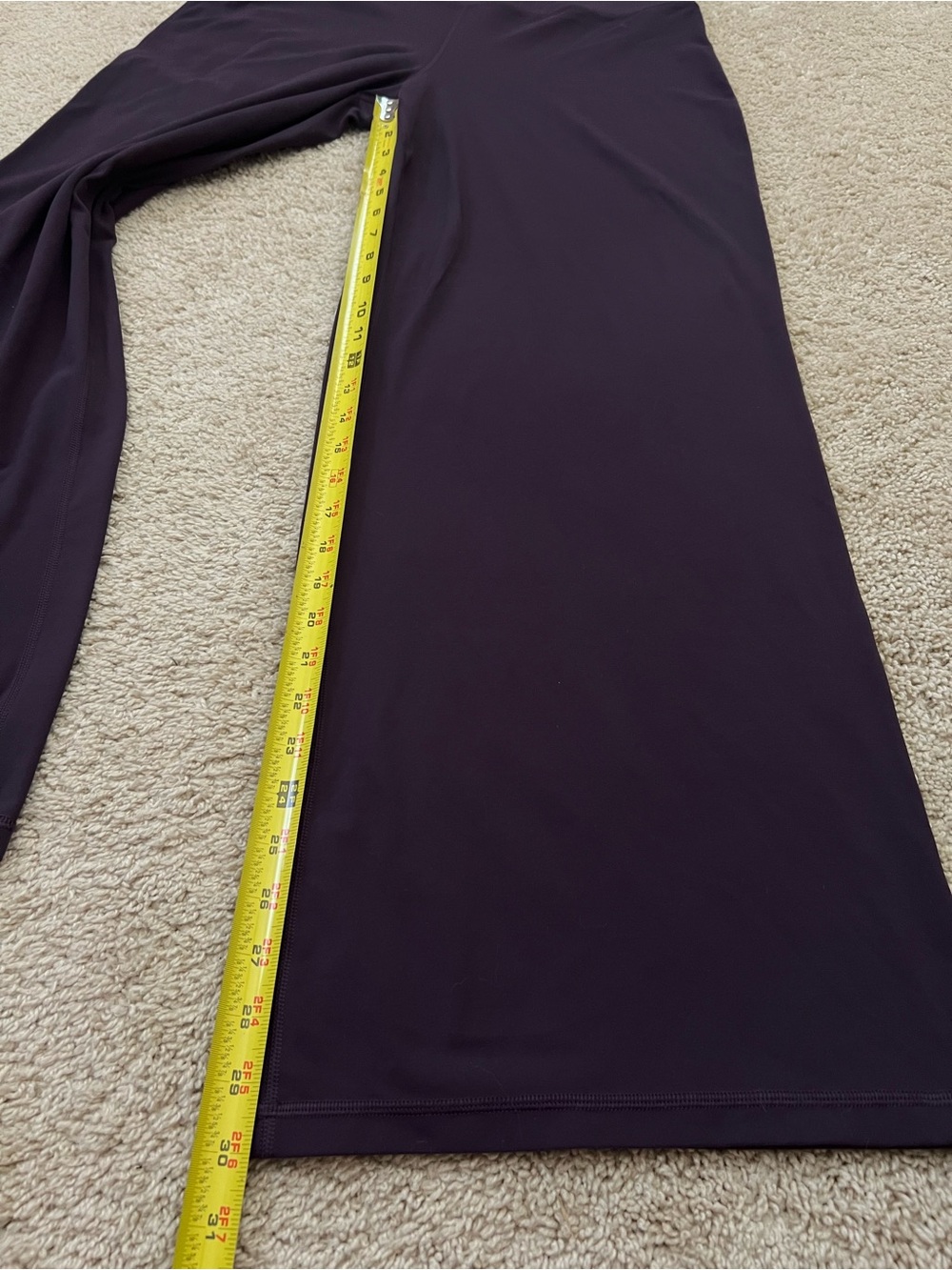 Athleta Women’s XL Elation Wide Leg Pants Plum High Waist Athleisure Comfy - Picture 5 of 7
